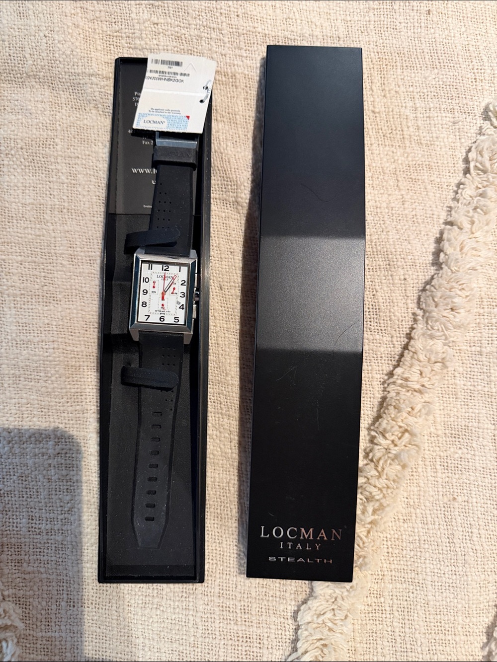 Locman Stealth Men’s Black Strap Watch - Black Dial